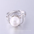 Pearl engagement ring korean style new design pearl finger ring